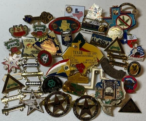 Vintage Enamel Pin Brooch Lot of 32 - Picture 1 of 1