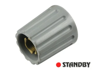 2pcs Classic collet knob 14,5 mm glossy gray ELMA 020-3510 Shaft 1/4" (6,35mm) - Bild 1 von 3