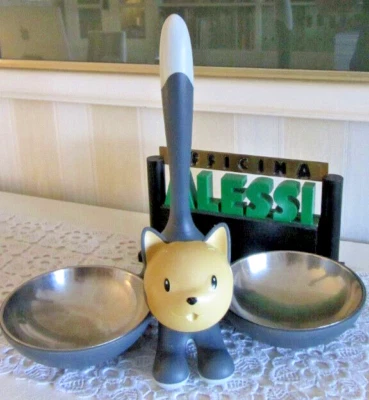 Alessi Tigrito MMI09, Grau, Fress-, Trink-, Napf für Katzen, Design Miriam Mirri - Bild 1 von 4