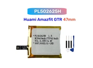 Batterie PL502625H Pour Amazfit GTR 47 MM - Photo 1 sur 1