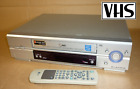 SILVER LG VIDEO TAPE PLAYER/RECORDER VHS NTSC LV713 TALKING VCR 6 HEAD