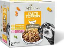 Applaws Natural Wet Dog Food Topper - Chicken Selection in Broth - 8 x 156g Tins