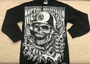 NWT Men's Black Metal Mulisha "Doom Brigade" Long Sleeve T'Shirt - Size Small 