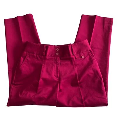 Pantalones retro Liz Claiborne para mujer tiro alto capri años 80 twee preppy talla 8 Foto 1 de 4