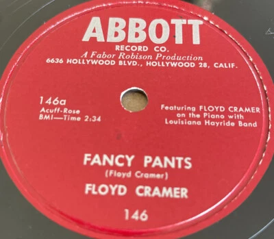78 Floyd Cramer  Abbott Records #146 Fancy Pants -Five Foot Two Eyes Of Blue NM - Image 1 of 4