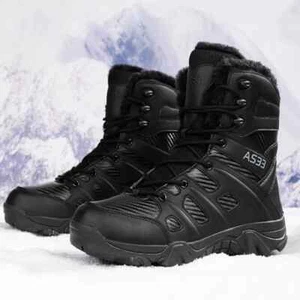 Botas de invierno para hombre Botas de nieve de caña alta Aire libre Senderismo Entrenamiento Zapatos Tenis - Imagen 1 de 26