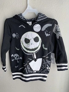New Nightmare before Christmas Glow in the Dark Fluorescent sweatshirt Jack Sz 4 - Picture 1 of 4
