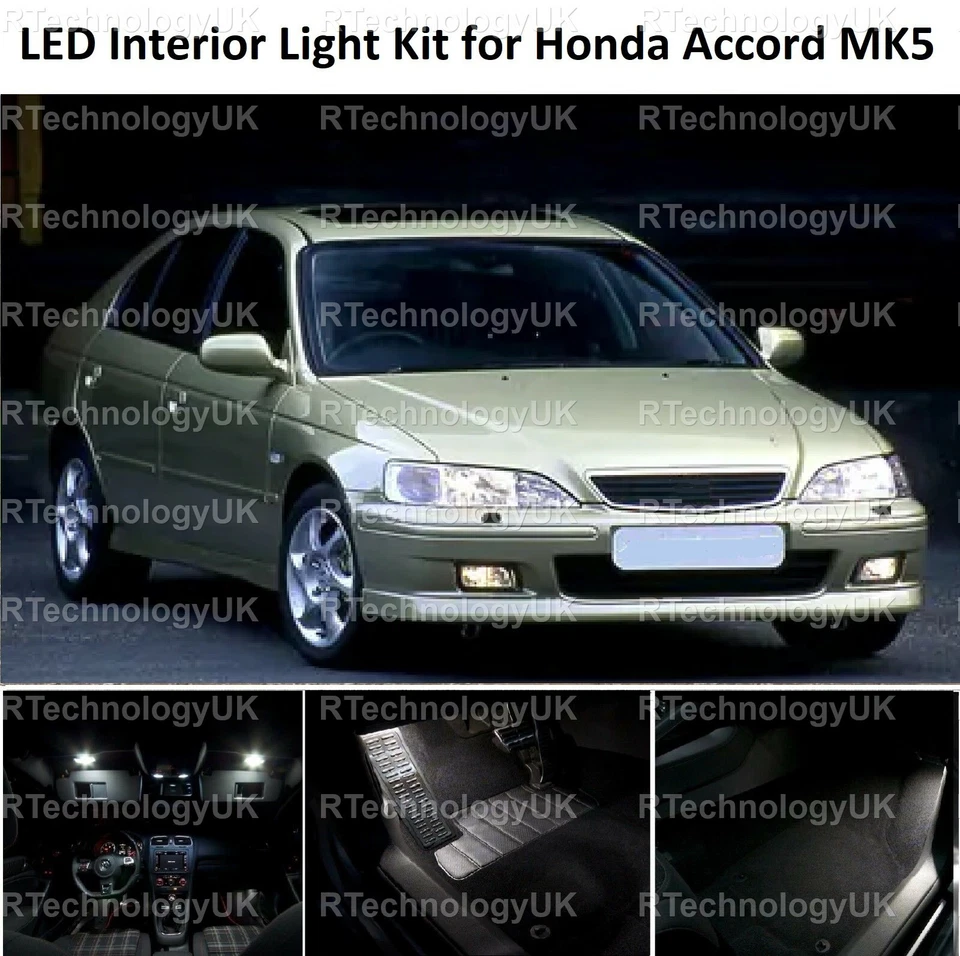 KIT DE BOMBILLAS LED INTERIORES DE COCHE PREMIUM para HONDA ACCORD V MK5 1994-1997 Foto 1 de 1