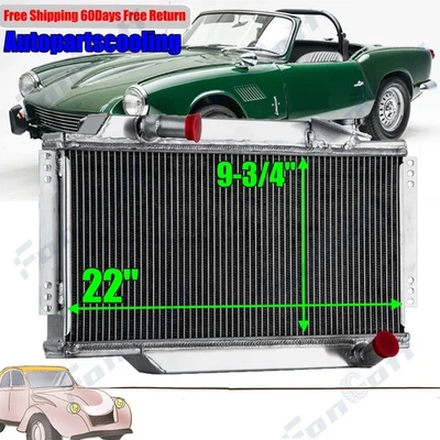 2 Row Aluminum Radiator Fit 1964-1980 TRIUMPH SPITFIRE 1.1L/1.2L 1.3L 1.5L L4 US - Изображение 1 из 4