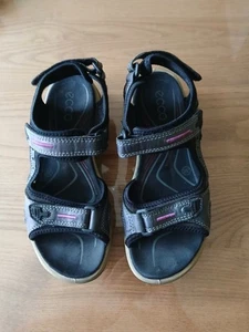 Ecco Walking Sandals - Size 5(38) - Black & Grey - Picture 1 of 6