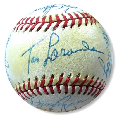 1977 Dodgers Signed Autographed Baseball 27 Sigs Lasorda Sutton Cey JSA YY65920 - Image 1 of 4