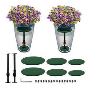 2 Pack Adjustable Height Plant Risers for Inside Pots, 12-21" Planter Inserts... - Picture 1 of 7