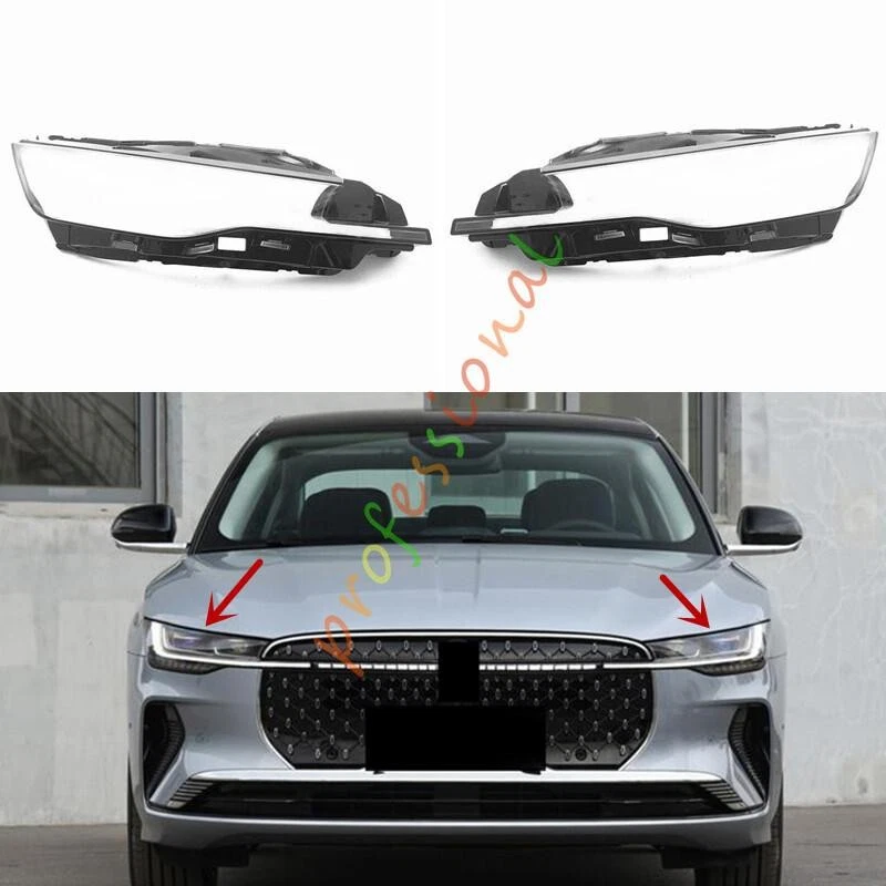 For Lincoln Zephyr 2022 Both Side Headlight Clear Lens Replace Cover + Sealant - Изображение 1 из 1