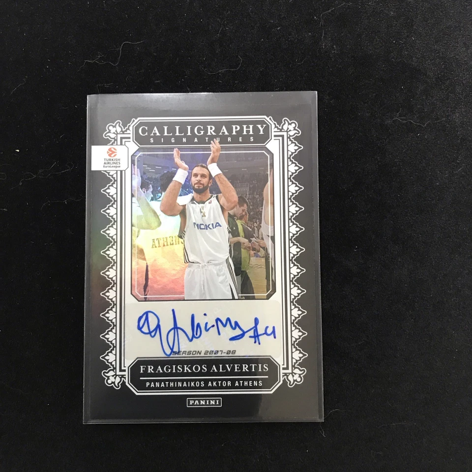 Fragiskos Alvertis 2024-25 Panini Prizm Euroliga Caligrafía Auto #83 SSP (b) Foto 1 de 2