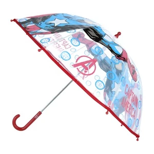 Textiel Trade Kid's Marvel Captain America Transparent Bubble Stick Umbrella - Picture 1 of 4