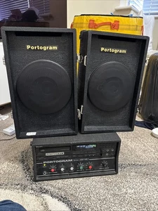 Portogram series 2000 MK2 DJ amp & mixer with Sony cd player & 2x speakers - Picture 1 of 10