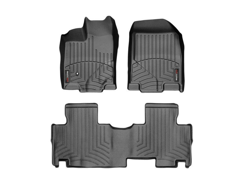 Forro de piso WeatherTech para Ford Edge 2007-2010 - primera y segunda fila, negro Foto 1 de 4