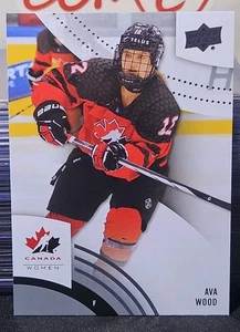 2025 UD Team Canada Ava Wood 🇨🇦🇨🇦🇨🇦 PWHL Prospect - Picture 1 of 2