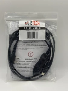 Cable de programación USB-C PC03 - Chipset FTDI para radios de 2 vías Baofeng y Kenwood - Imagen 1 de 2