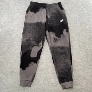 Nike Sweatpants Kids XL Black Grey Charcoal Fleece Warm Up Drawstring Jogger - Picture 1 of 18
