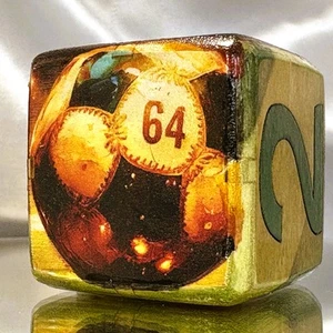 Stadium Spirit - Fortune Favors Courage - Backgammon Doubling Cube 36mm - Picture 1 of 9