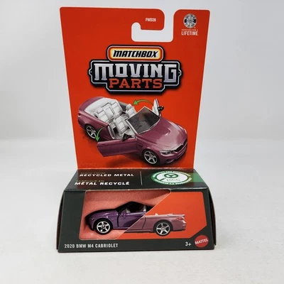 2020 BMW M4 Cabriolet * ROXO * 2026 Matchbox peças móveis estojo J - Imagem 1 de 2