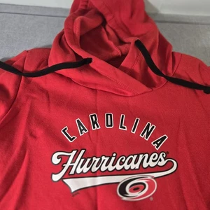 Carolina Hurricanes Hoodie Herren L Sweatshirt NHL Hockey String Tie Rot  - Bild 1 von 7