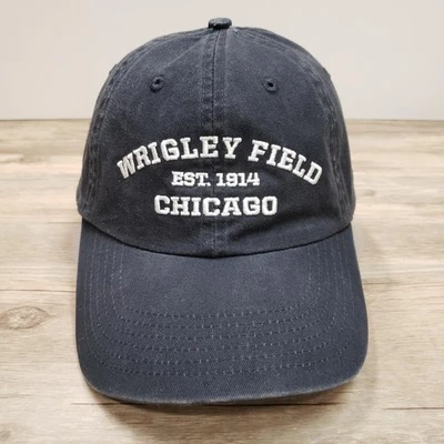 Gorra Wrigley Field Gorra Correa Trasera Negra Bordada Estadio Chicago Béisbol Para Hombres Foto 1 de 4