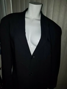 HUGO BOSS Men's Jacket 46 R 2XL Blazer Slim Fit Black Sport Coat Natural Stretch - Picture 1 of 6