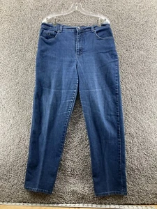 GLORIA VANDERBILT Womens Size 14 Blue Amanda Jeans Studded Pockets Sharp - Picture 1 of 6
