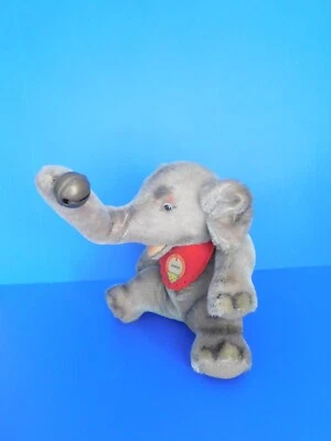 STEIFF PELUCHE   CIRQUE OU ANIMAUX / RARE ELEPHANT  TRES ANCIEN EN BEL ETAT - Photo 1/4