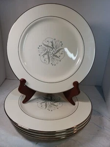 5 Celeste Homer Laughlin 10.5" Dinner Plates - Picture 1 of 2