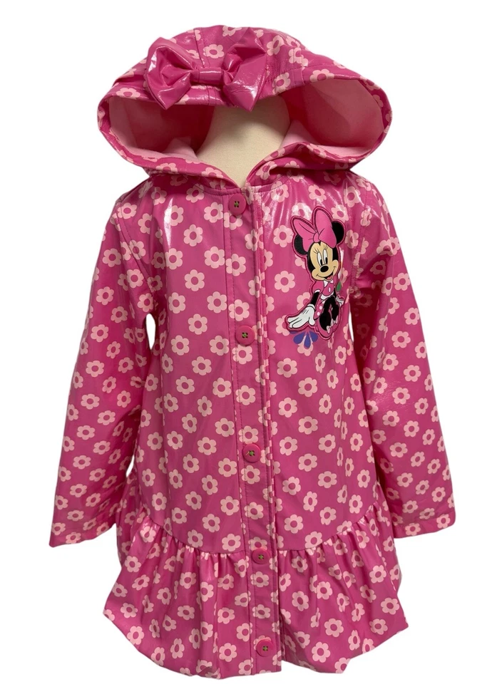 Abrigo con Capucha Lluvia Colección Disney Niñas Minnie Mouse Snap Talla 5/6 Foto 1 de 4