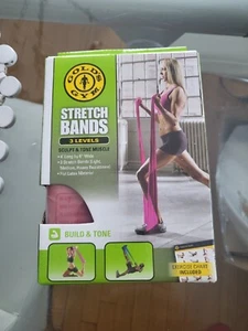 Gold’s Gym Stretch Bands 3 Levels Light Medium Heavy Resistance New Exercise - Picture 1 of 2