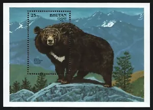 Bhutan 1990 - Mi-Nr. Block 283 ** - MNH - Wildtiere / Wild animals - Bild 1 von 1