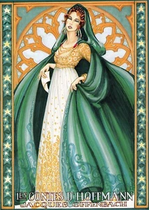Stella Les Contes D'Hoffmann Artist Patricia O'Sullivan Blank Greeting Card - Picture 1 of 2