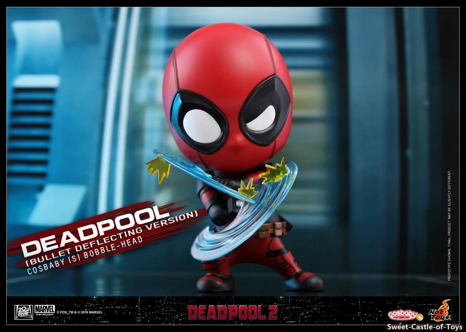 3" Hot Toys Deadpool 2 Deadpool Bullet Deflecting Ver. COSB507 Bobble-Head - Image 1 of 2