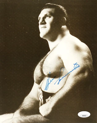 Bruno Sammartino WWWF WWE Signed Autograph 8x10 Photo #2 w/ JSA COA - Image 1 of 2