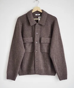 Lemaire Lambswool Knitted Uniqlo Button Closure Jacket Medium New - Picture 1 of 7