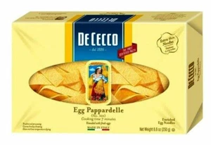 12 PACKS : De Cecco Egg Pappardelle Enriched Egg Noodles, 8.8oz - Picture 1 of 1