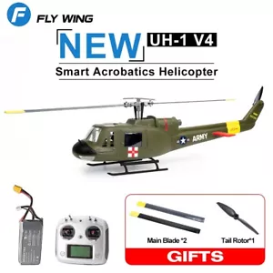 Fly Wing UH-1 V4 RC Helicopter M10 GPS H1 Flight Controller Altitude Hold US - Picture 1 of 16