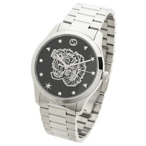 $1160 Authentic GUCCI Unisex Black 38mm Stainless Steel Swiss Watch YA1264125 - Picture 1 of 11