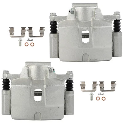 Front Pair w/ Bracket For 15-16 CHRYSLER 200 2.4L(Casting # 6074) Brake Calipers - Image 1 of 4