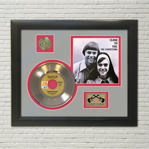 Carpenters Close To You Framed Picture Sleeve Gold 45 Record Display M4 - Picture 1 of 6