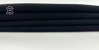 BLACK SUEDE Italian Genuine Goatskin Goat leather 12 skins 36sqf 0.9mm #C3490 - Image 1 of 4