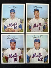 1967 DEXTER PRESS NEW YORK METS TEAM SET OF 12 PHOTO CARDS 5 1/2 x 7 NEAR MINT