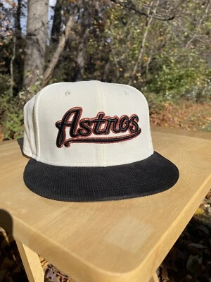 Brand New Houston Astros Script Fitted Sz 7 3/4 New Era Topperz EU - Image 1 of 4