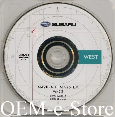 2008 2009 2010 2011 Subaru Impreza WRX STI Navigation DVD WEST U.S Canada Map - Image 1 of 3