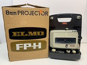 Elmo FP-H 8mm film projector AS IS Original Box Vintage Made In Japan