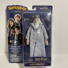 BendyFig Dumbledore Harry Potter 7" Figure With Base Elder Wand *Damaged Package